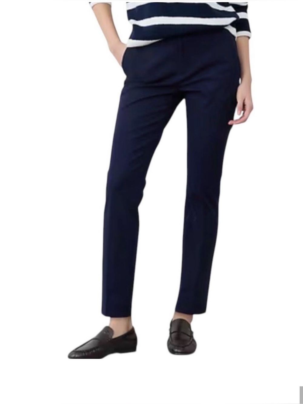 NWT-Banana Republic Factory Navy Sloan Slim High Rise Pant, Size 12 Ankle